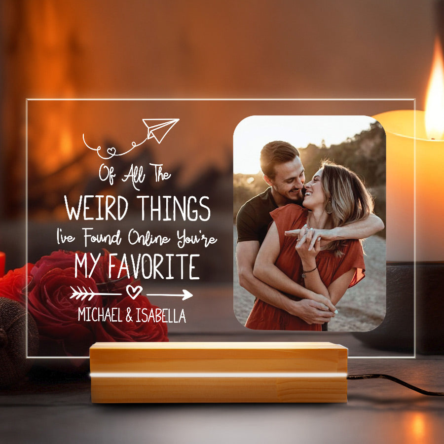 Customized Photo Acrylic Plaque Led Night Light