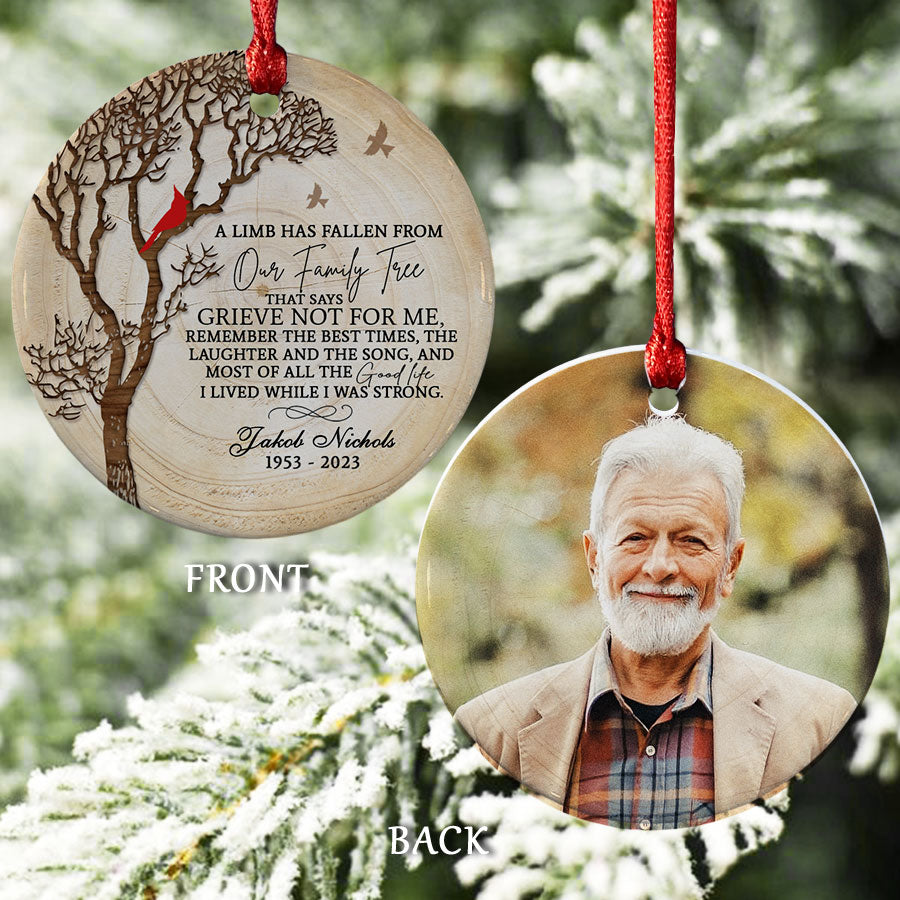 Dad in Heaven Christmas Ornament