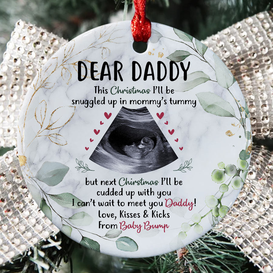 Daddy’s First Christmas Ornament From Bump