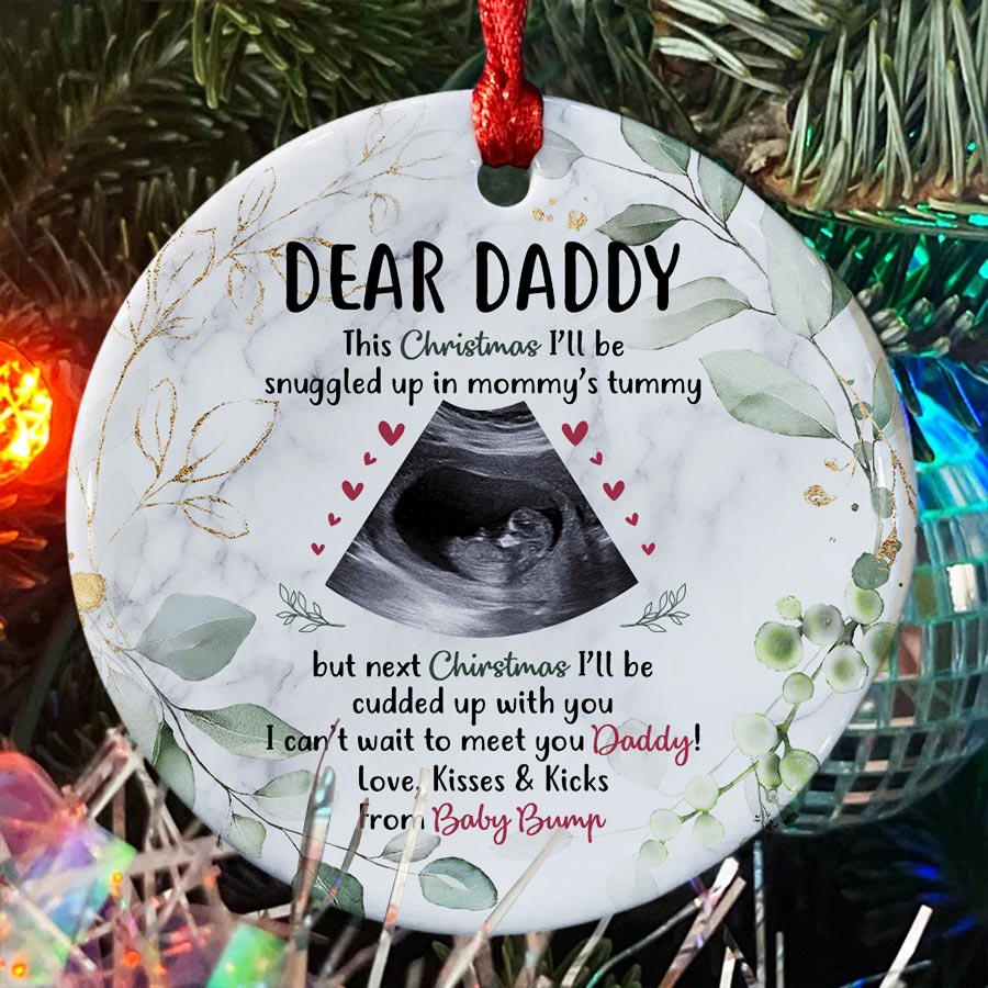 Daddy’s First Christmas Ornament From Bump