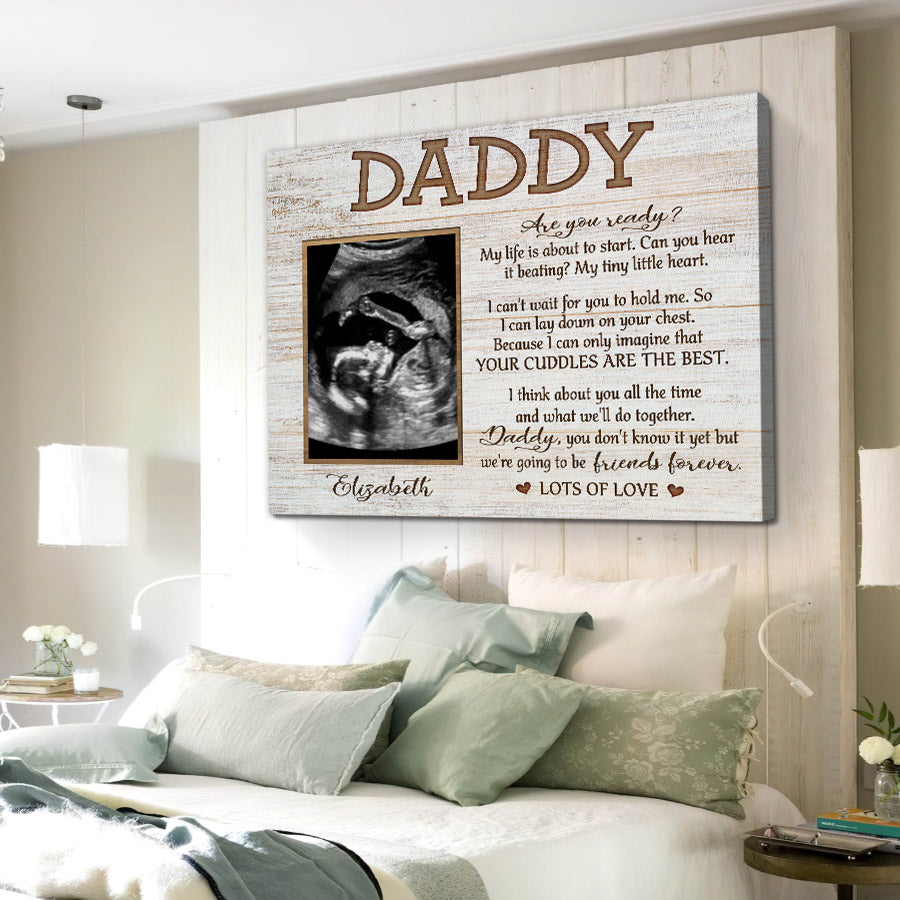 Personalised Father’s Day Ultrasound Gift Canvas