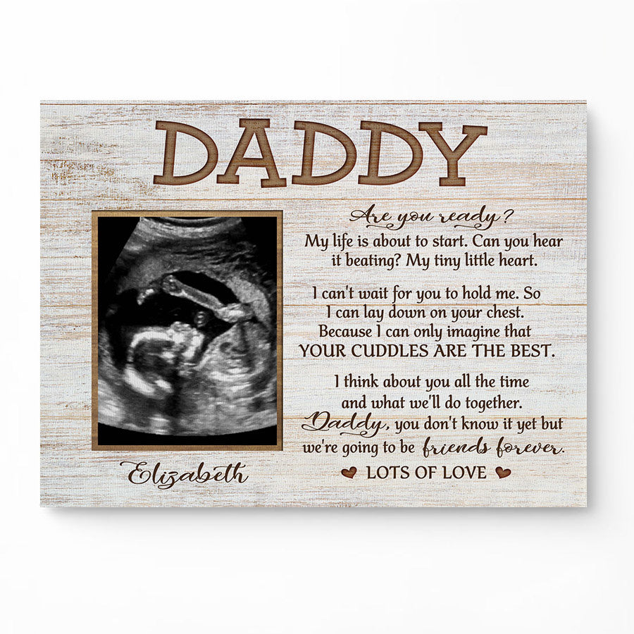 Personalised Father’s Day Ultrasound Gift Canvas