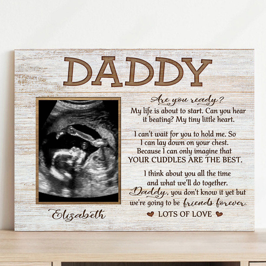 Personalised Father’s Day Ultrasound Gift Canvas