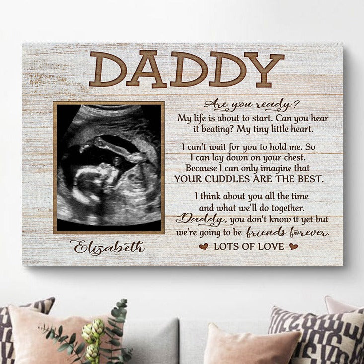 Personalised Father’s Day Ultrasound Gift Canvas