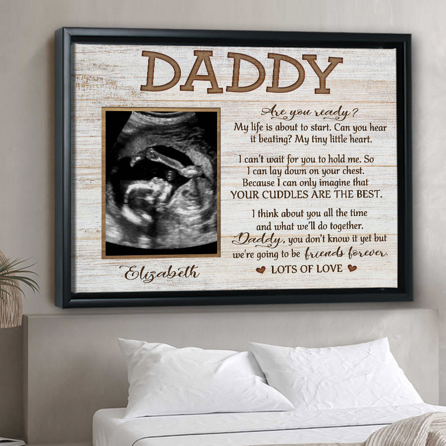 Personalised Father’s Day Ultrasound Gift Canvas