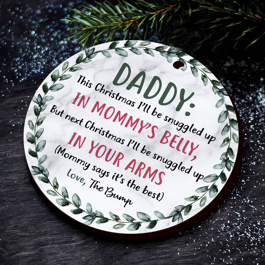 Daddy To Be Christmas Ornament