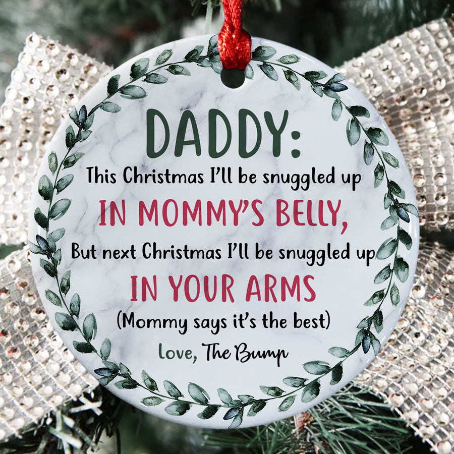 Daddy To Be Christmas Ornament