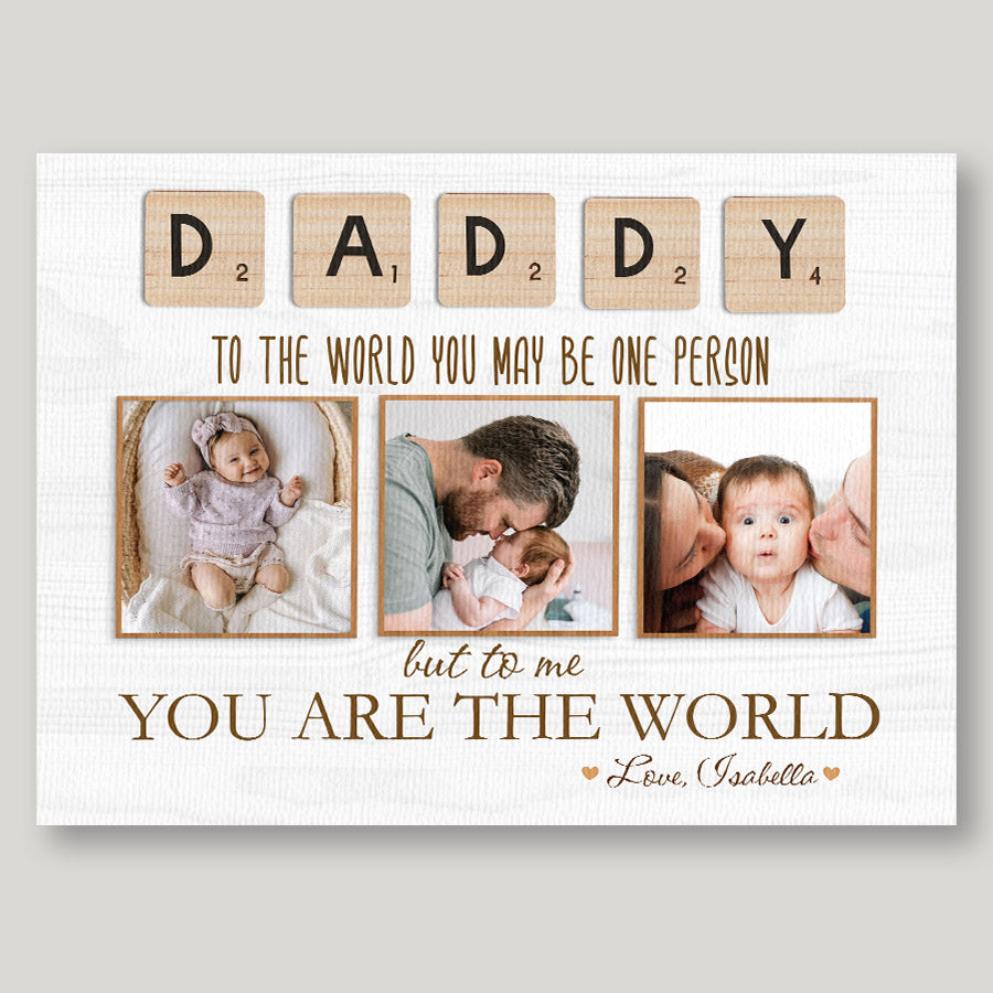 Custom Photo First Fathers Day Gift