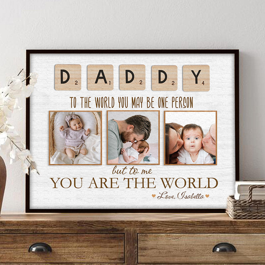 Custom Photo First Fathers Day Gift