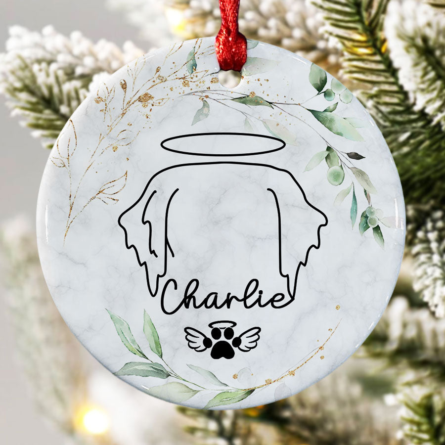 Dog Memorial Ornament