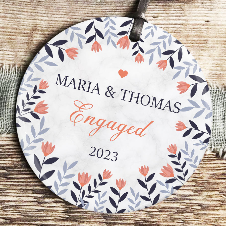 engaged ornament