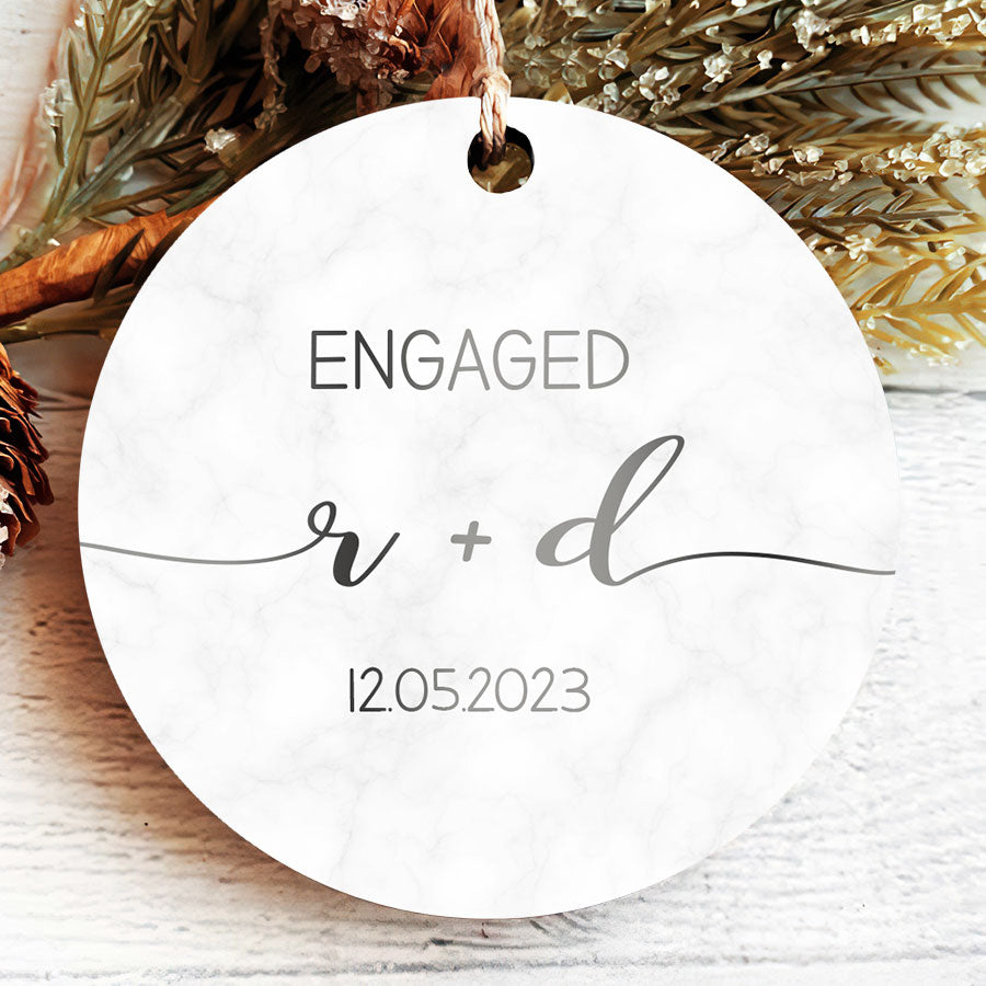 engaged ornament