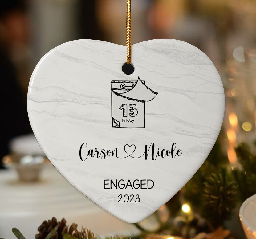 Engagement Date Ornament