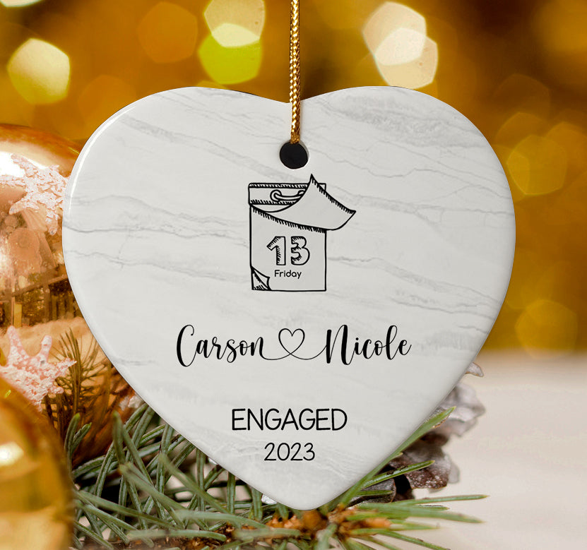 Engagement Date Ornament