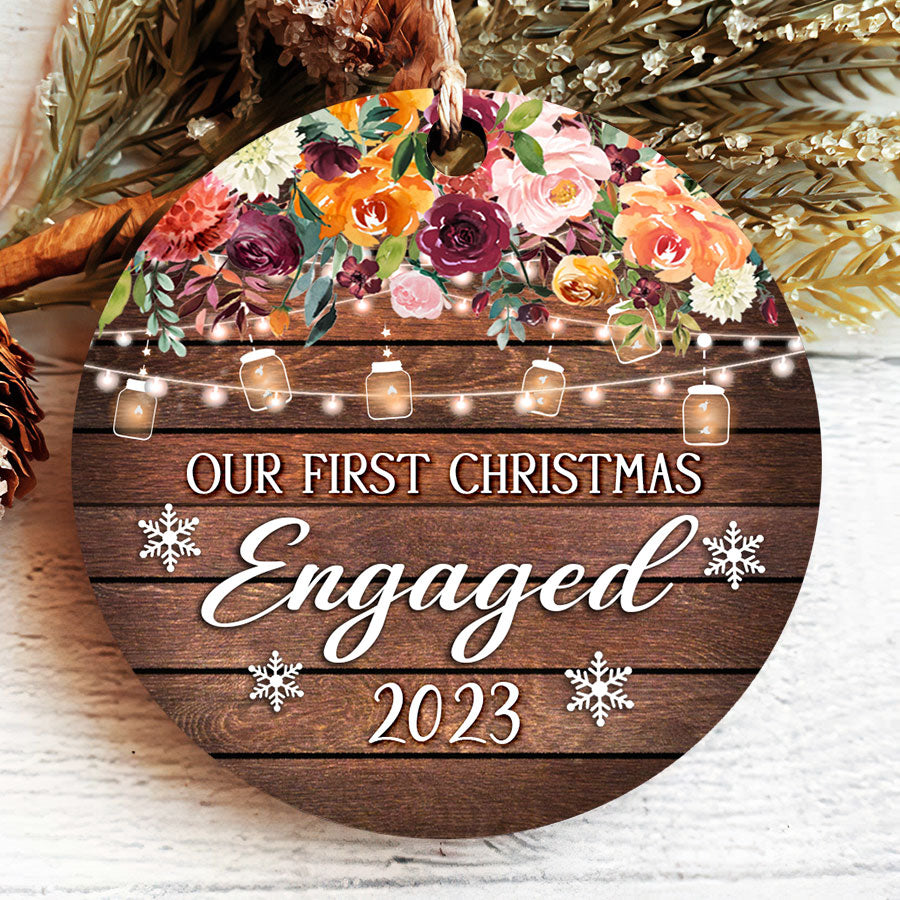 we re engaged ornament