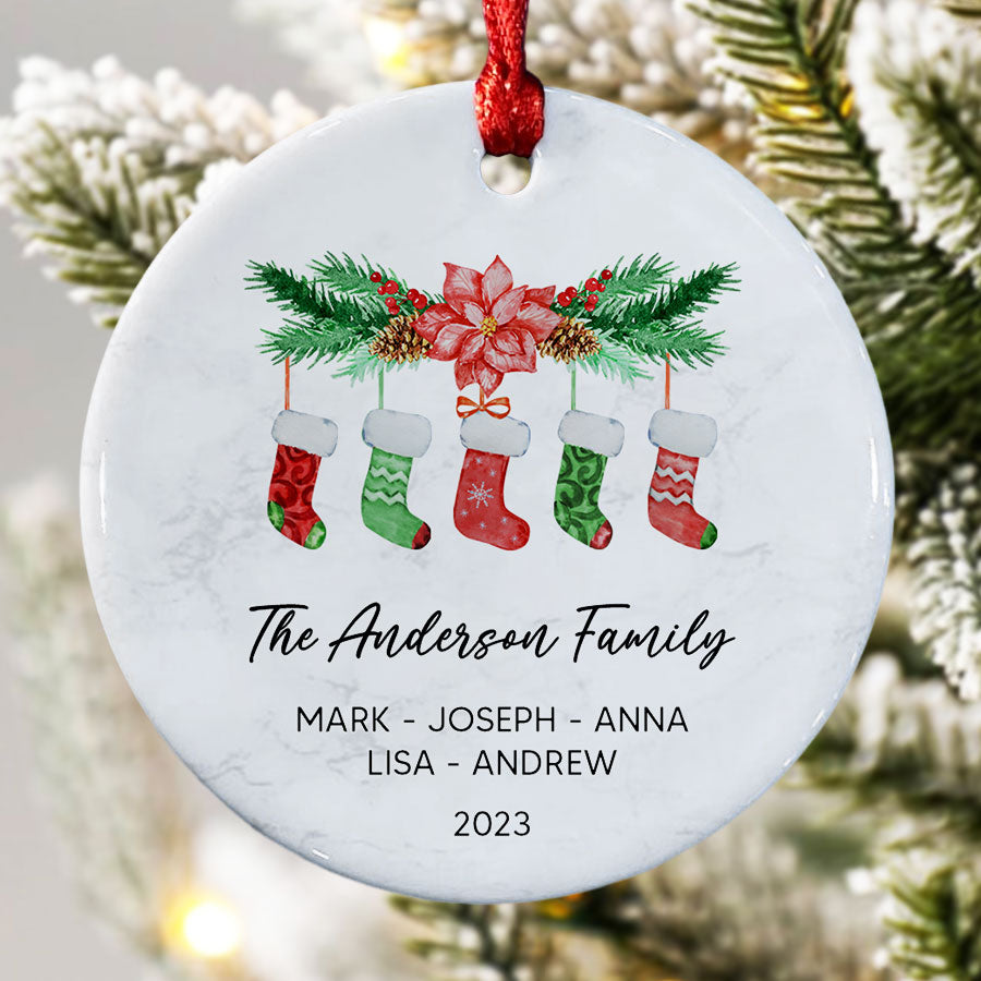 Family Name Christmas Ornaments