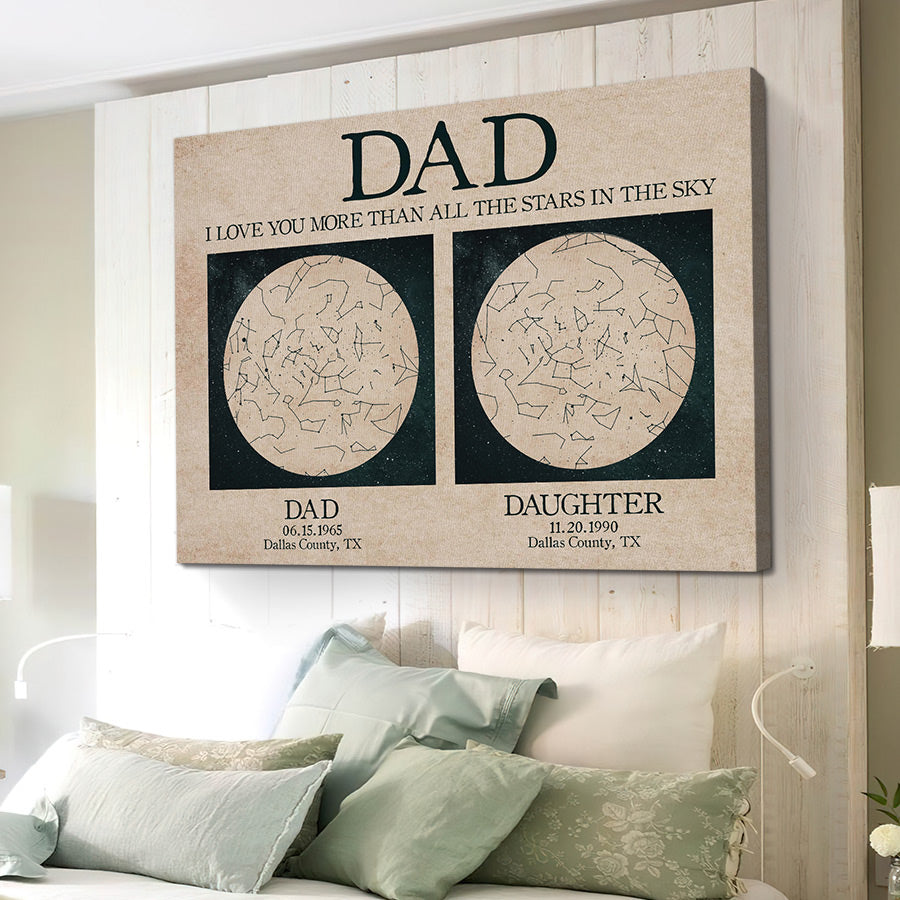 Father and Daughter Star Map