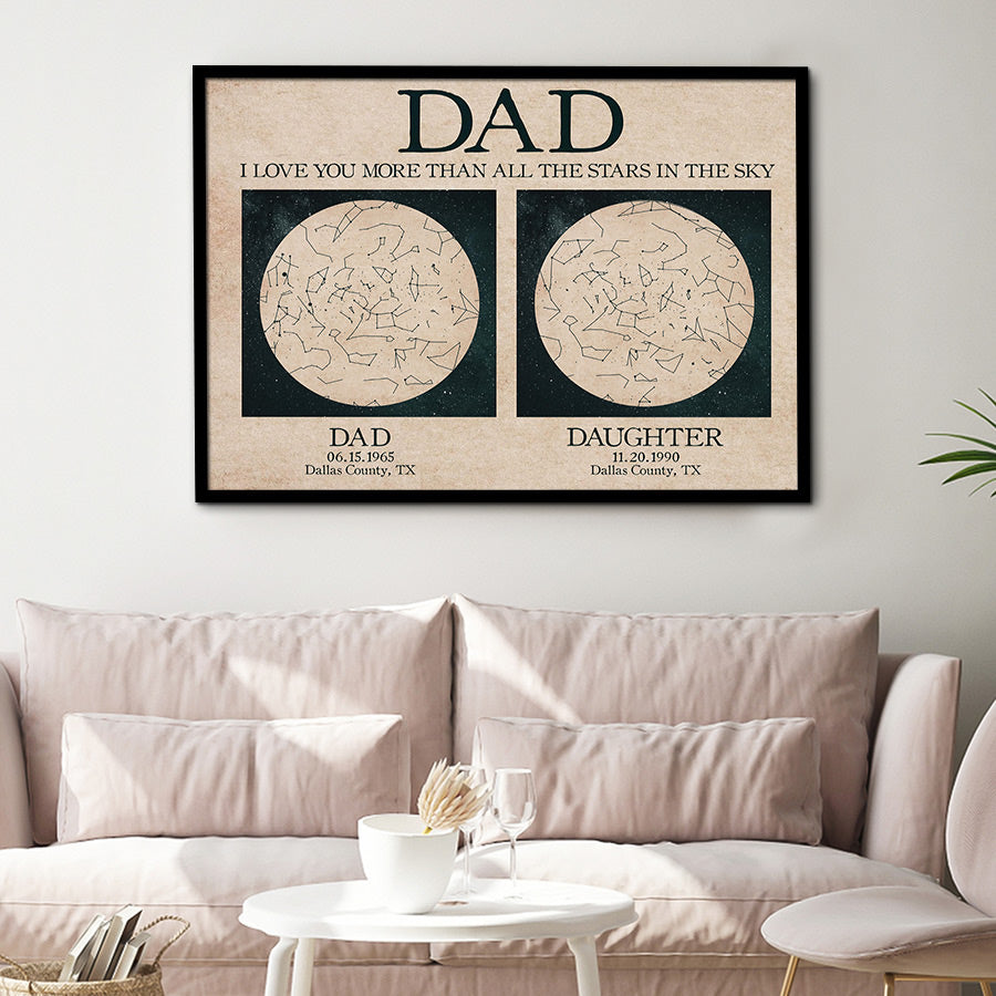 Father and Daughter Star Map