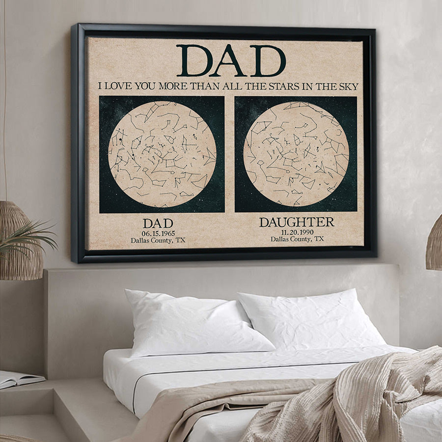 Father and Daughter Star Map