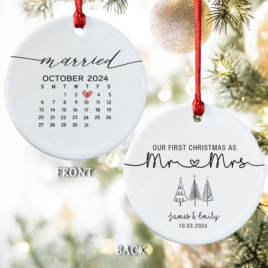 First Christmas Married Ornament