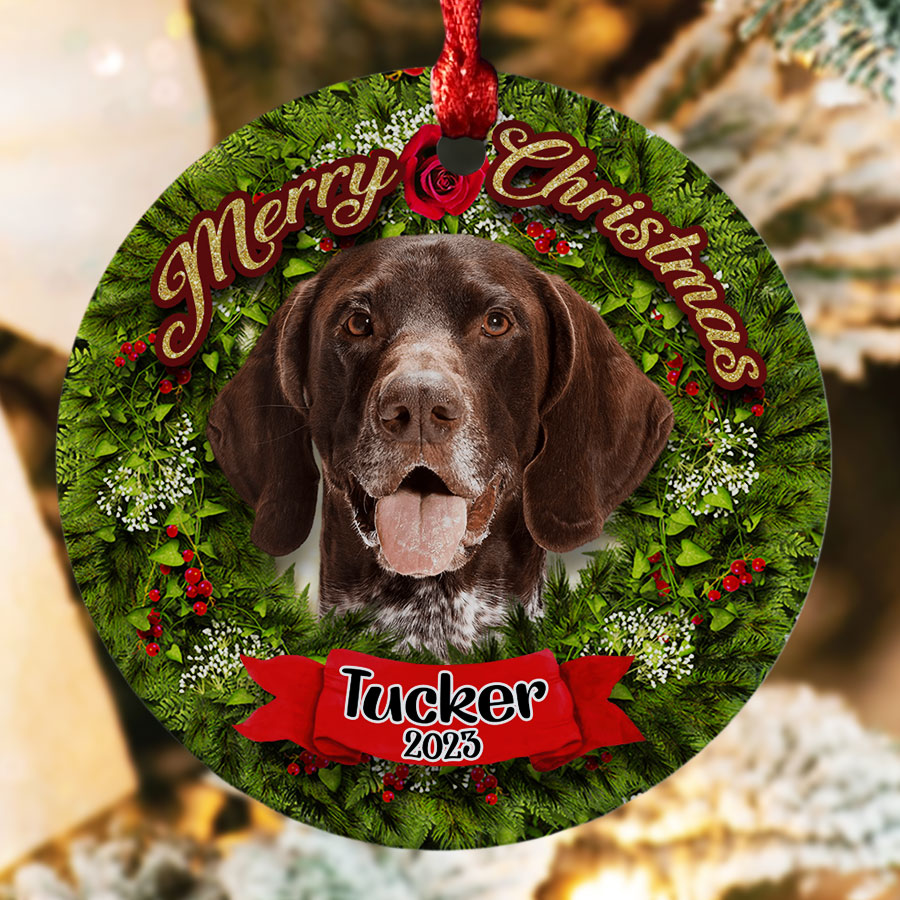 Pointer best sale dog ornament