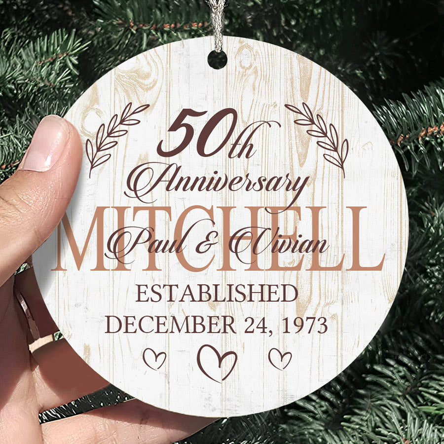 Gifts For 50 Wedding Anniversary | 50Th Wedding Anniversary Ornament ...