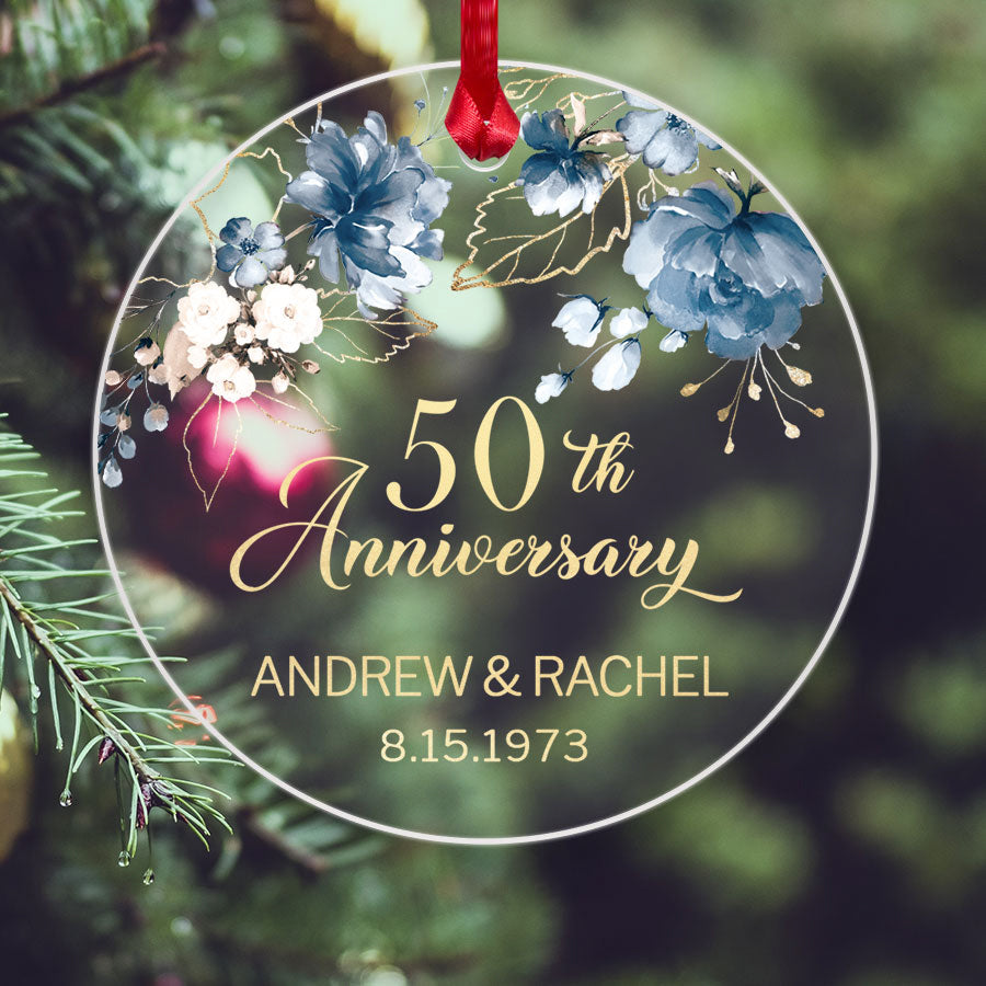 Personalized Anniversary Ornaments