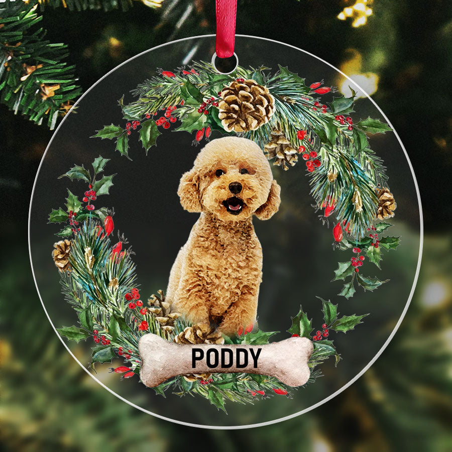 Mini goldendoodle outlet christmas ornament