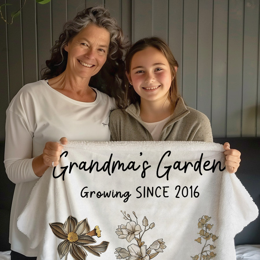 Grandma Blanket Personalized | Custom Mother’S Day Gifts For Grandma ...