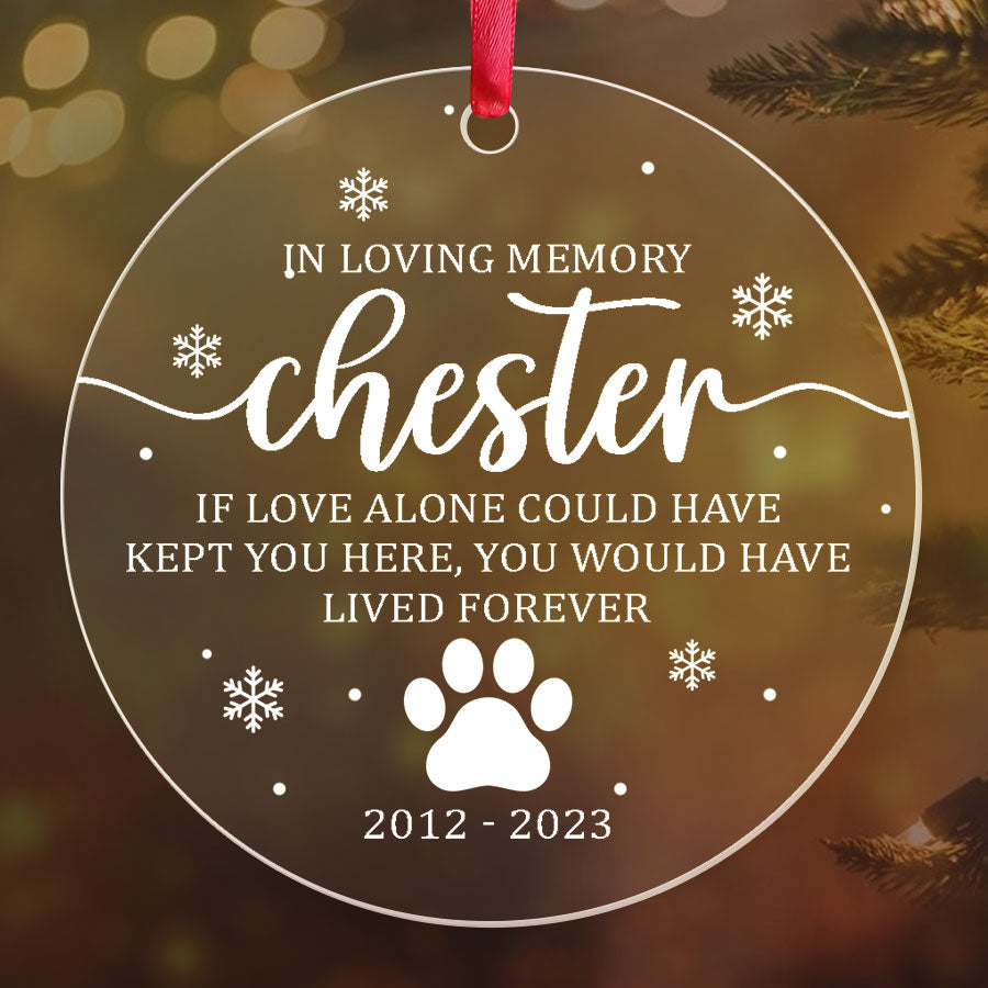 In Loving Memory Pet Ornament