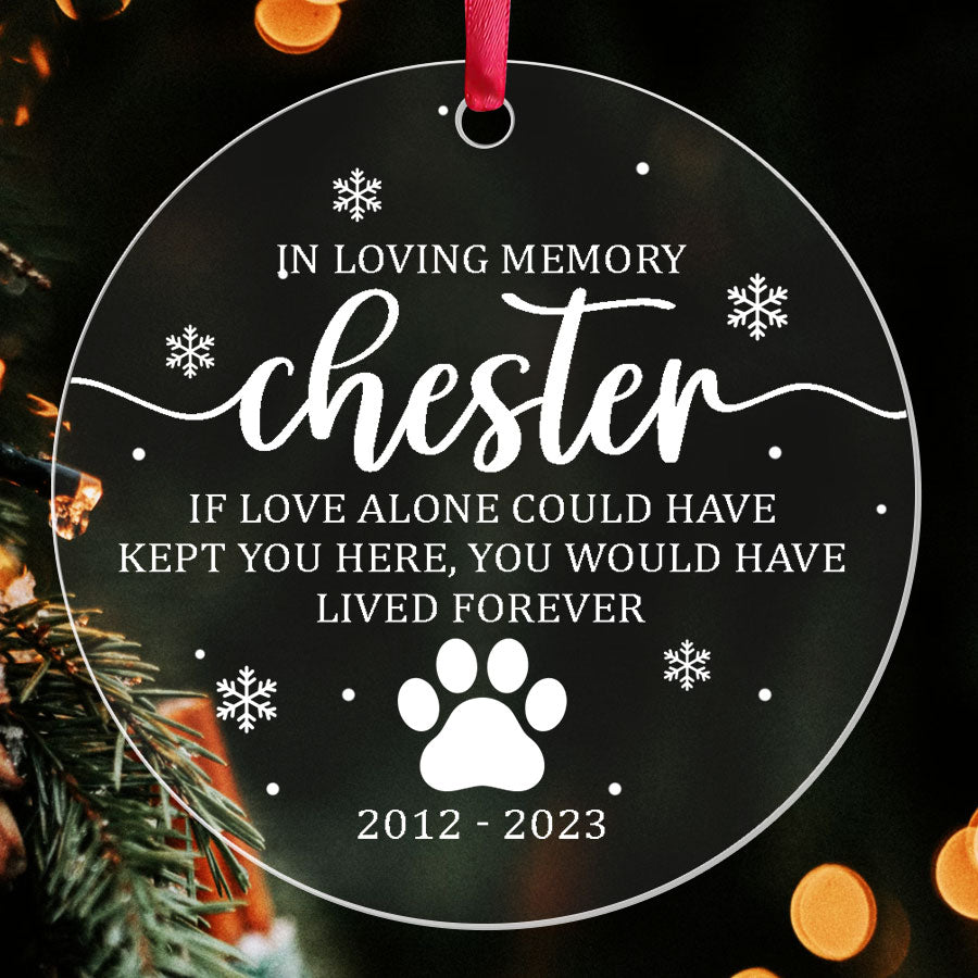 In Loving Memory Pet Ornament