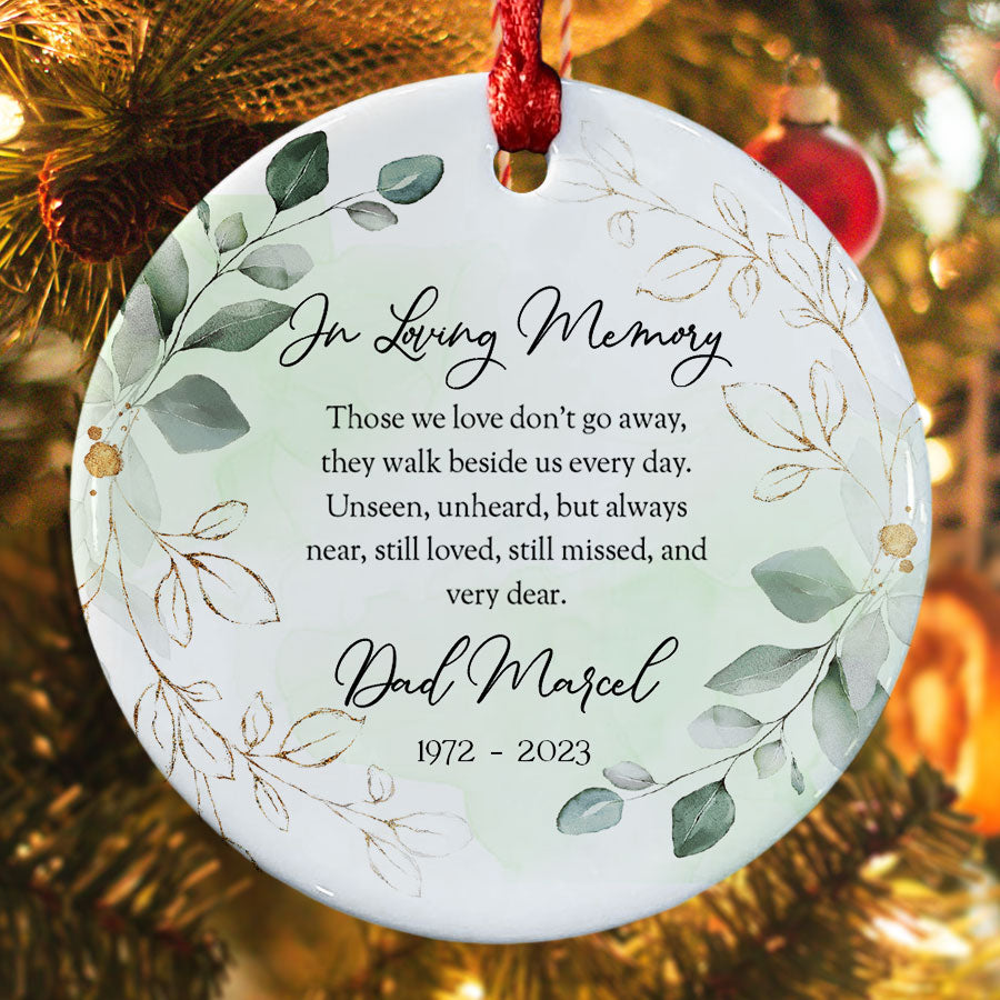 Custom Memorial Ornaments