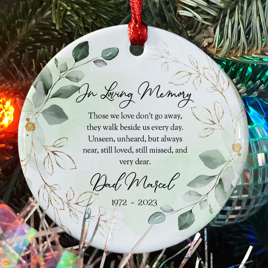 Custom Memorial Ornaments