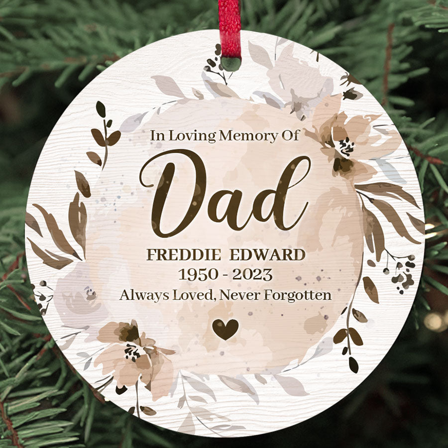 Memorial Photo Ornaments Personalized