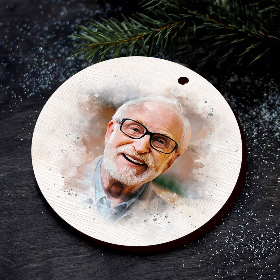 Memorial Photo Ornaments Personalized