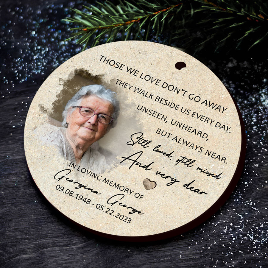 In Memory of Mom Christmas Ornaments