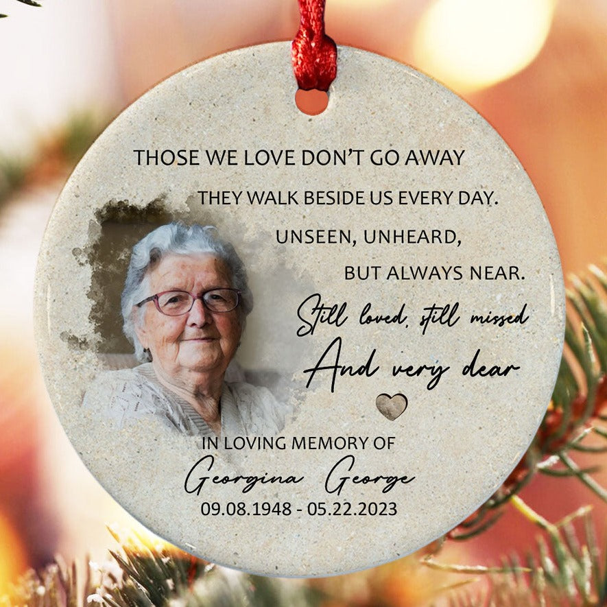 In Memory of Mom Christmas Ornaments