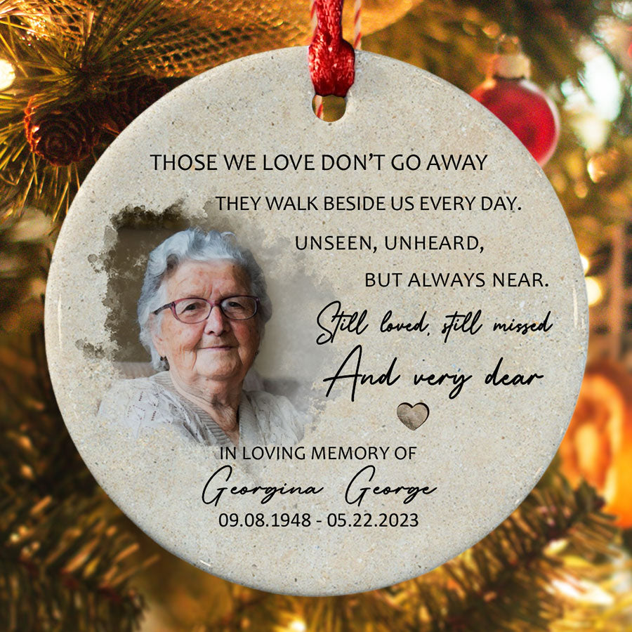 In Memory of Mom Christmas Ornaments