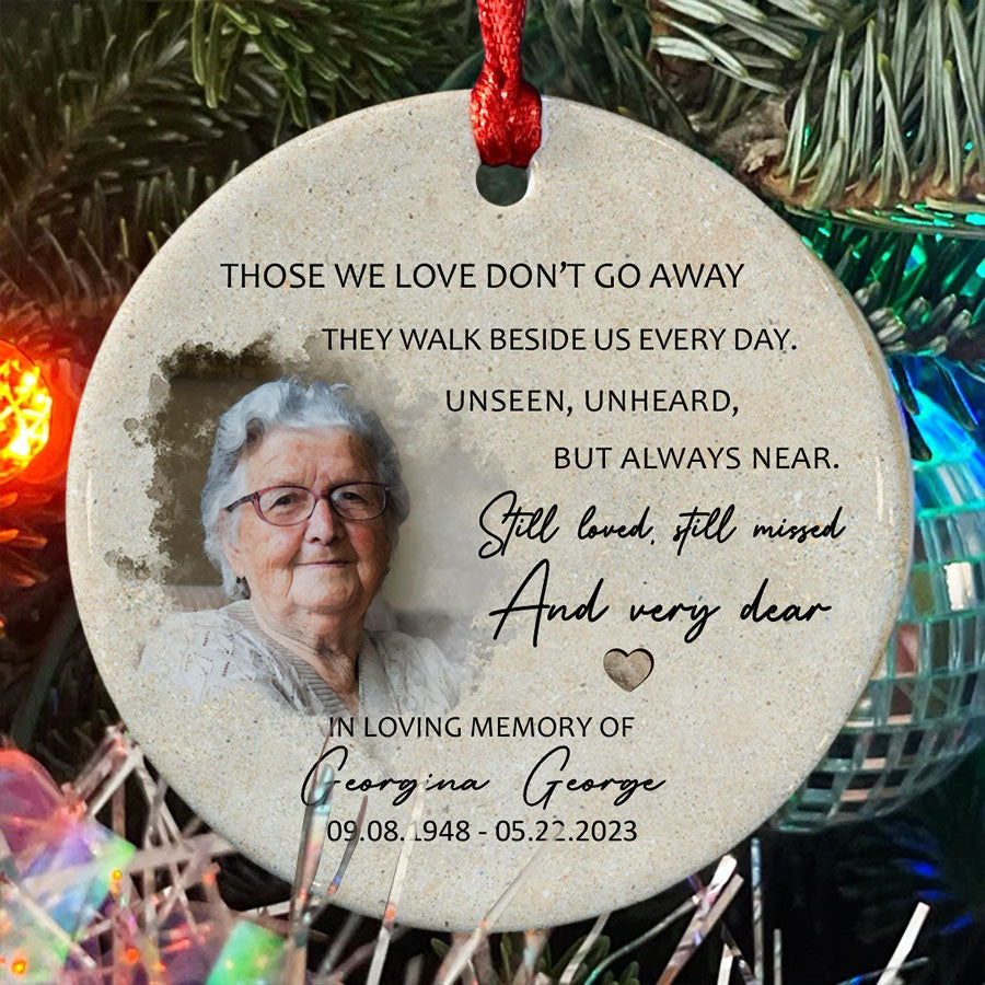 In Memory of Mom Christmas Ornaments