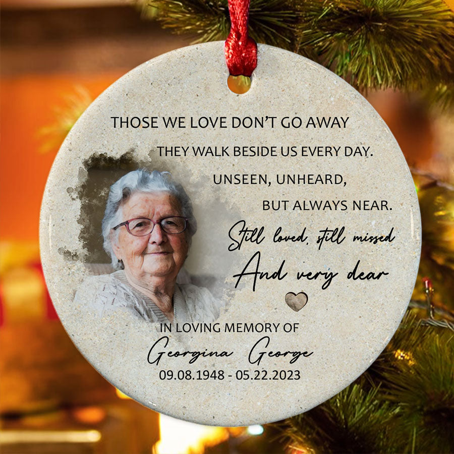 In Memory of Mom Christmas Ornaments