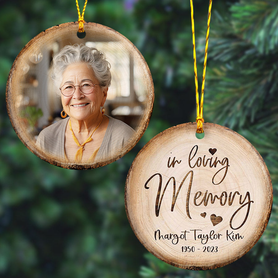 Custom Photo Ornament Memorial