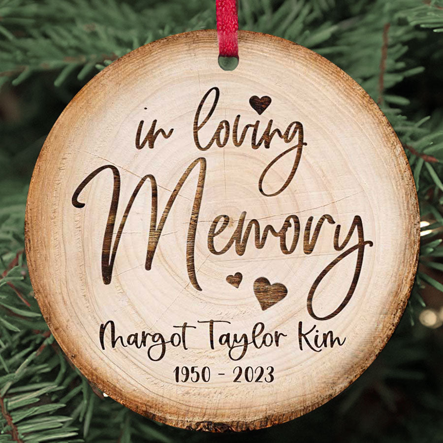 Custom Photo Ornament Memorial