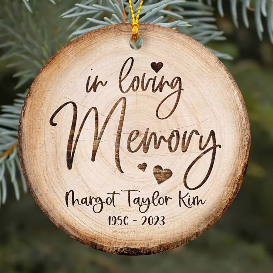 Custom Photo Ornament Memorial