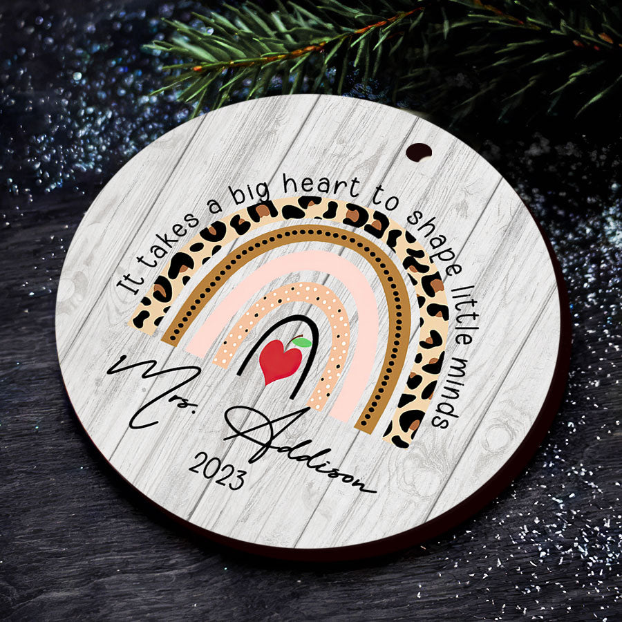 Personalized Teacher Christmas Ornaments