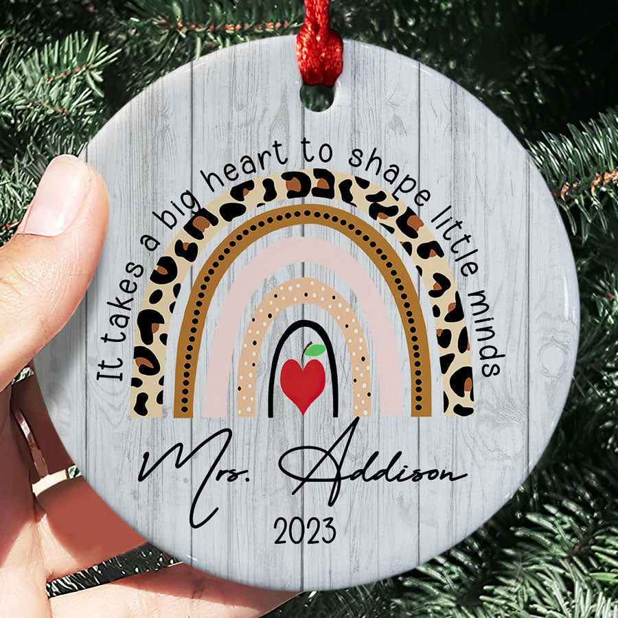 Personalized Teacher Christmas Ornaments