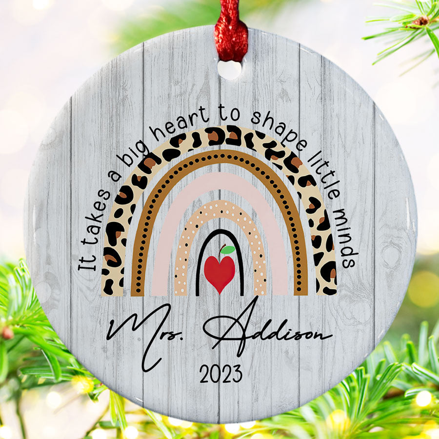 Personalized Teacher Christmas Ornaments