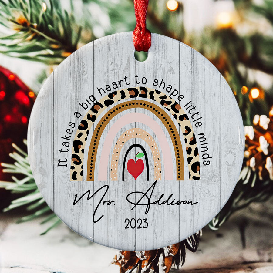 Personalized Teacher Christmas Ornaments