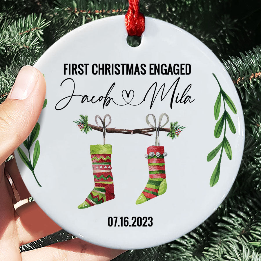 just engaged ornaments