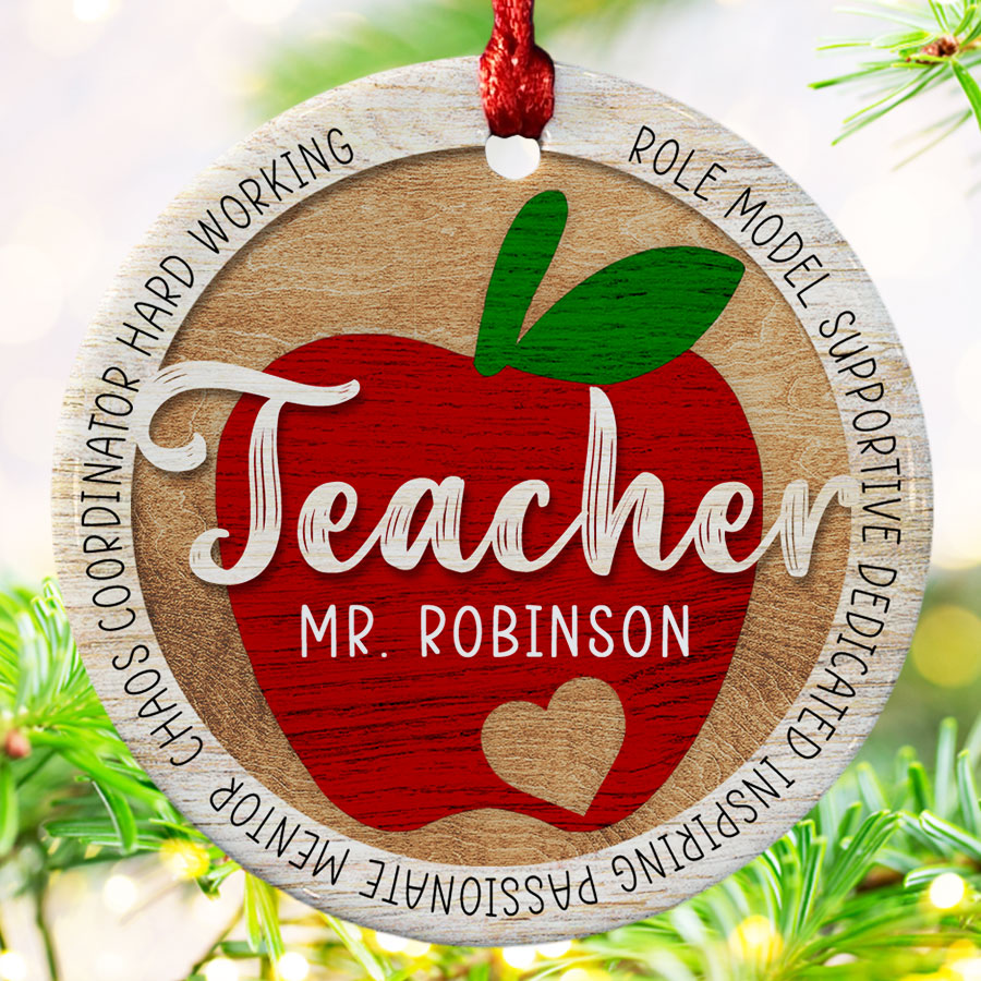 Teacher Christmas Ornament