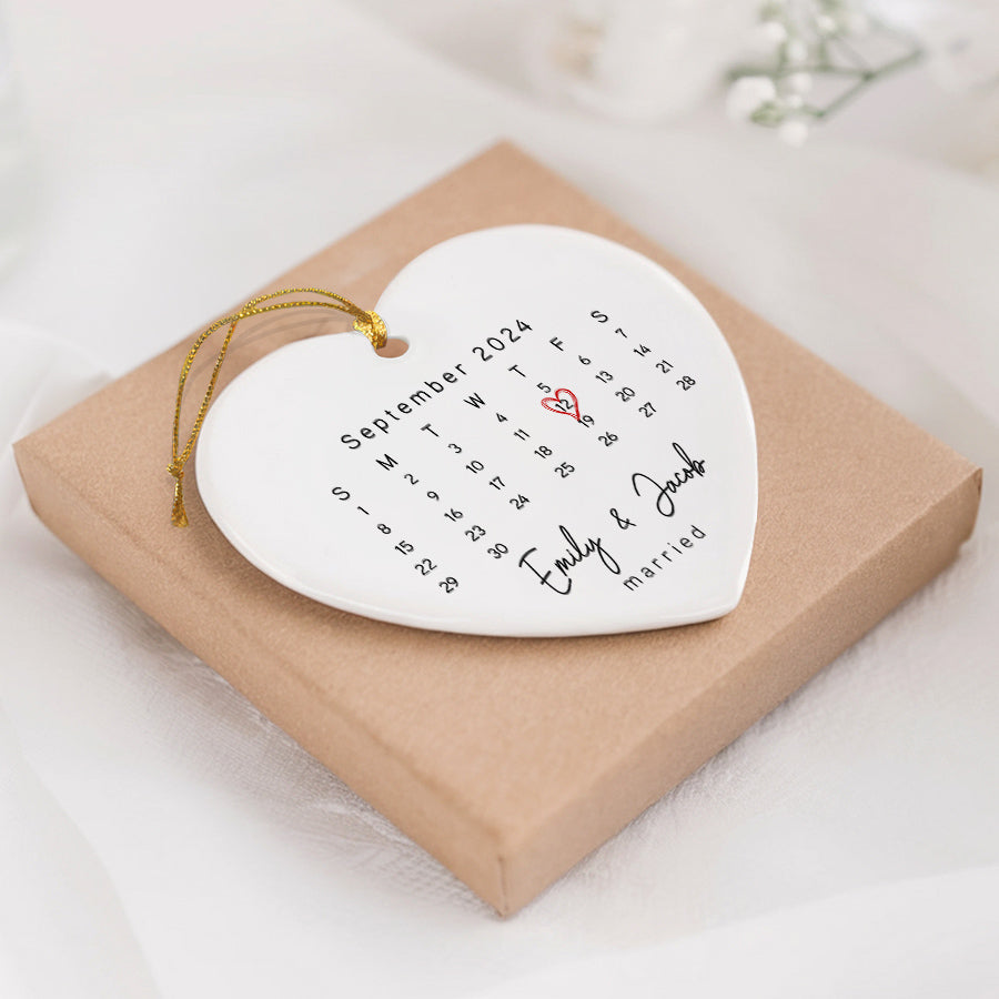 Heart Calendar Ornament